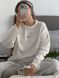 Лонгслів longline з принтом "шо?" білий, one size F2443 фото 4