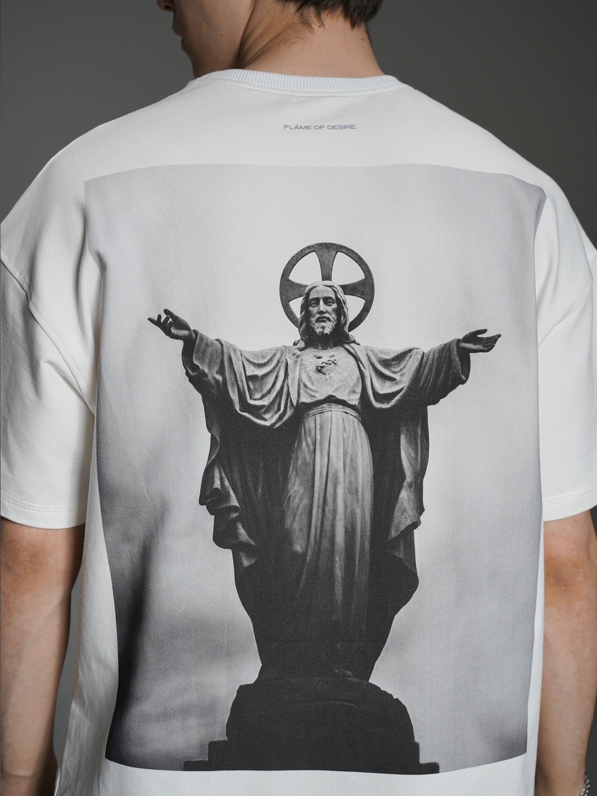 Футболка класик принт "Jesus" біла, XS F1456 фото
