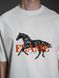 Футболка класик принт "year of the horse" білий, XS F2216 фото 4