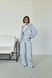 Кофта tape velour сірий меланж, one size F2480 фото 7